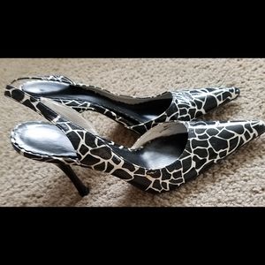 Animal print heels